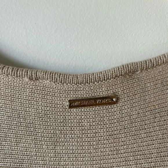 Michael Kors Long Sleeve Light Brown Sweater - Picture 4 of 5